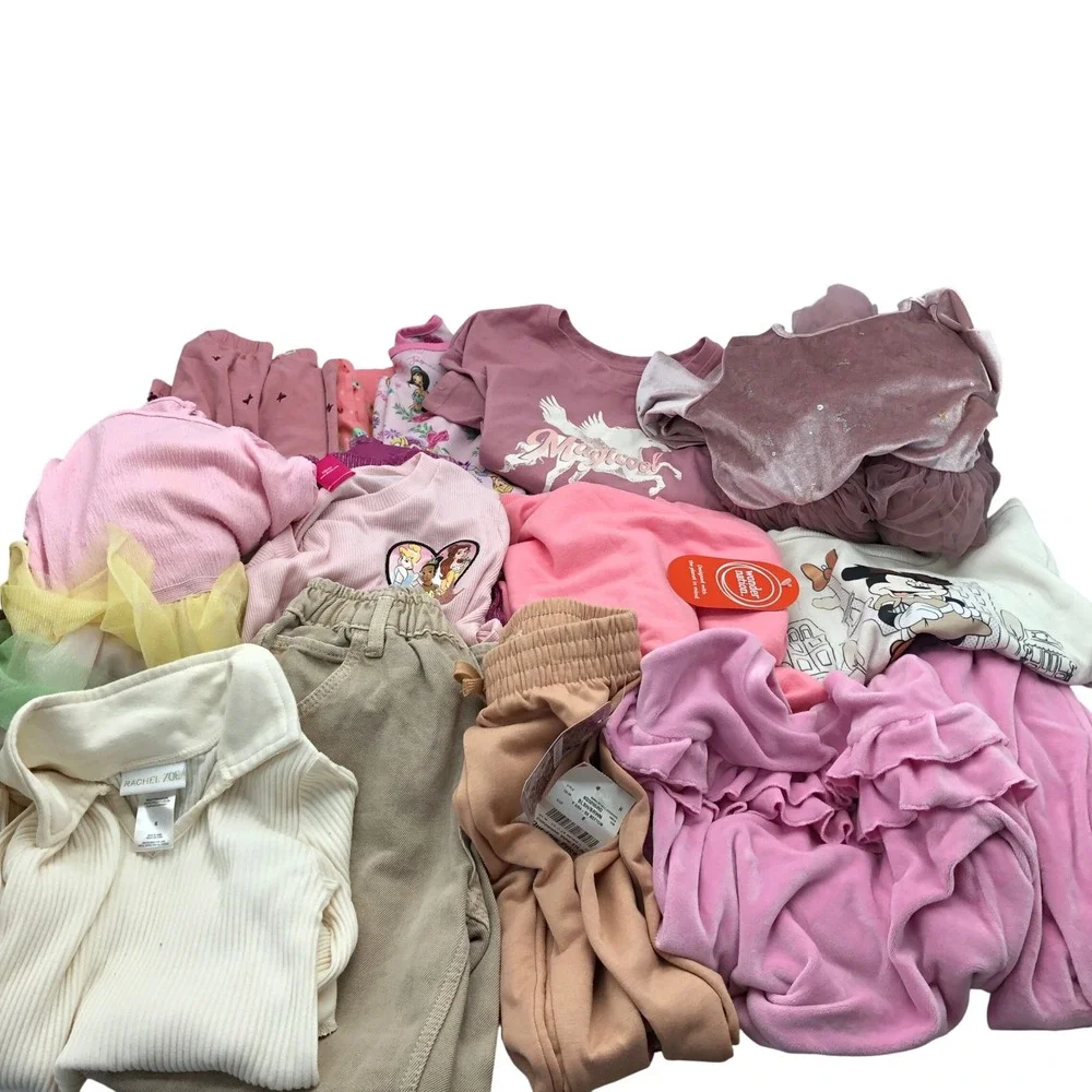 Girls Size 6 Fall Winter Clothing BUNDLE Pajamas Long Sleeve Dress Tops Sweats